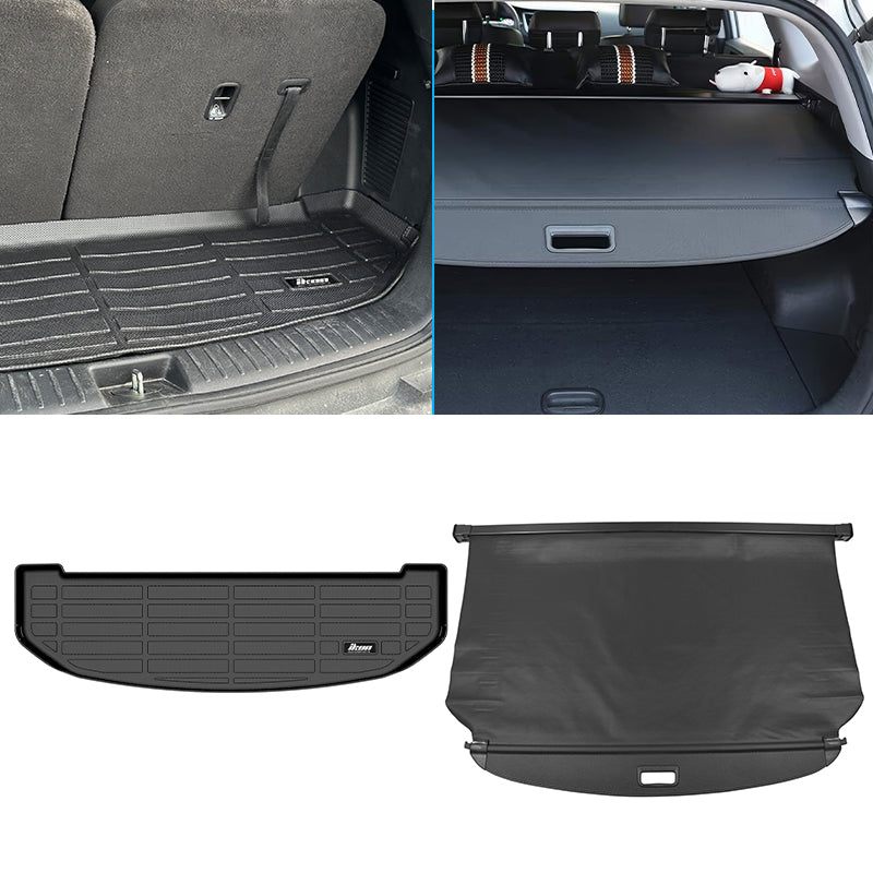2021-2026 Kia Sorento 3D Trunk Mat Cargo Liner + Cargo Cover TPE