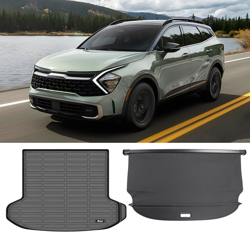2023-2025 Kia Sportage 3D Trunk Mat Cargo Liner + Cargo Cover TPE