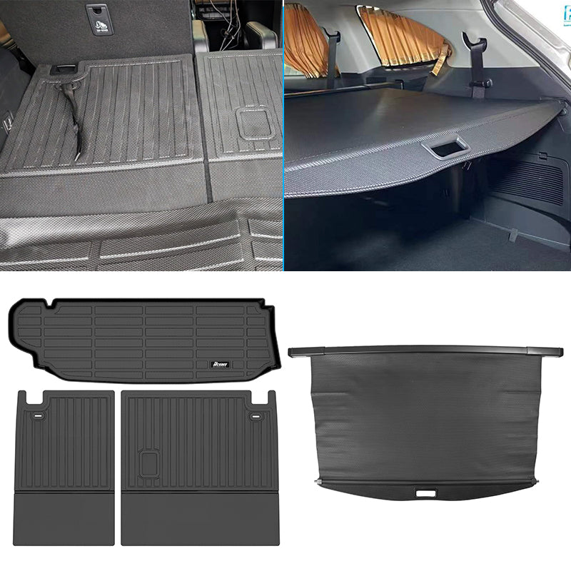 2020-2026 Highlander Trunk Mat Carbon Fiber Cargo Cover Backrest Mat