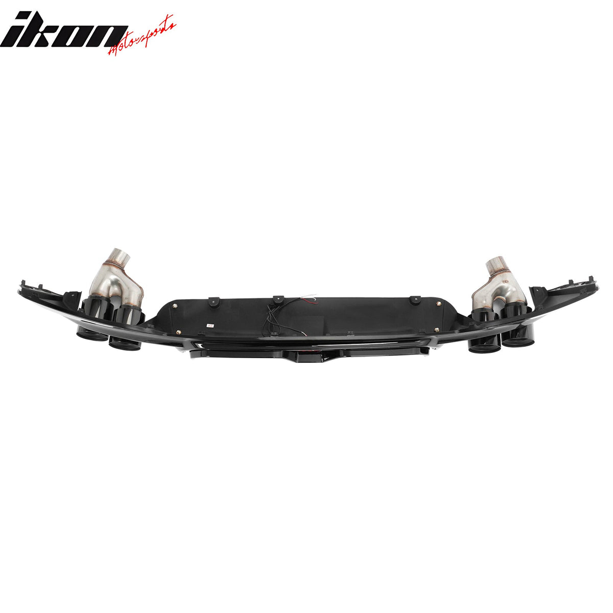 2021-2023 BMW G30 5 Series CS Style Rear Diffuser w/ LED Black Quad Exhaust