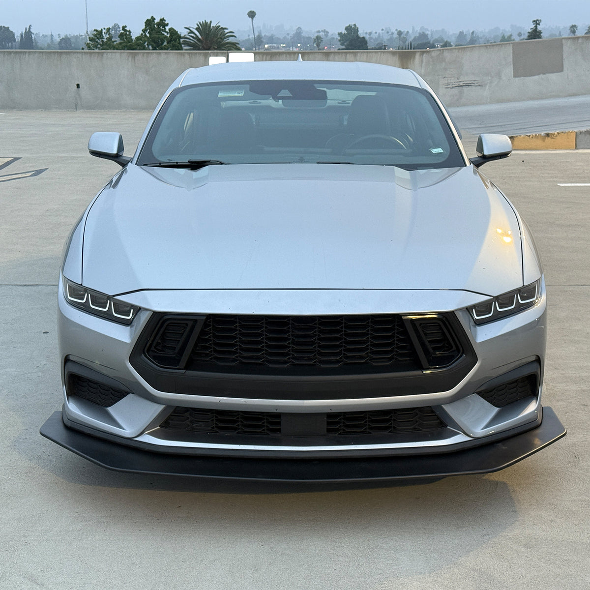 2024-2026 Mustang Ecoboost& GT Front Splitter w/ Stainless Steel Rods