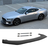 2024-2026 Mustang Ecoboost& GT Front Splitter w/ Stainless Steel Rods
