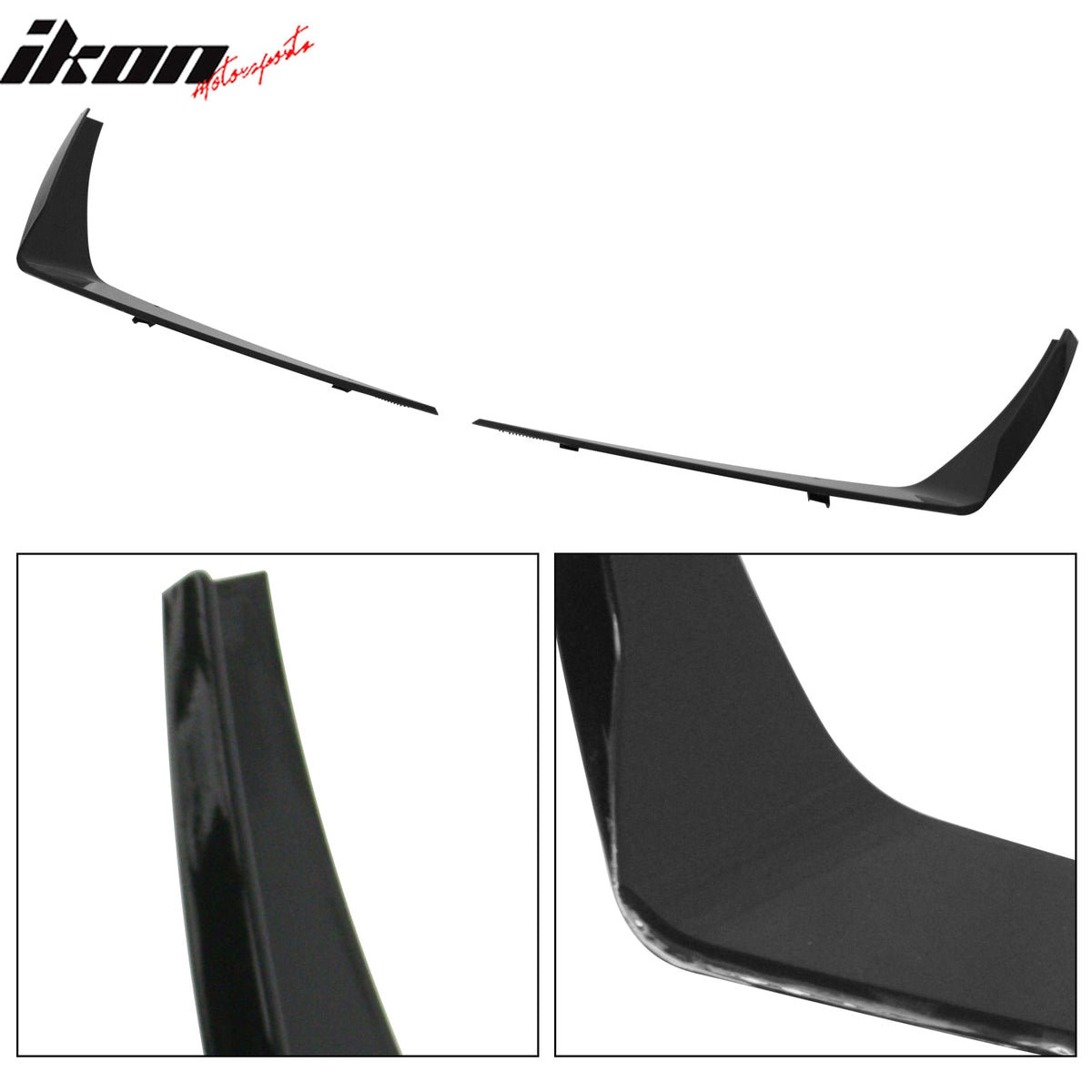 2019-2024 Chevy Camaro ZL1 Style Front Bumper Cover Gloss Black Canard