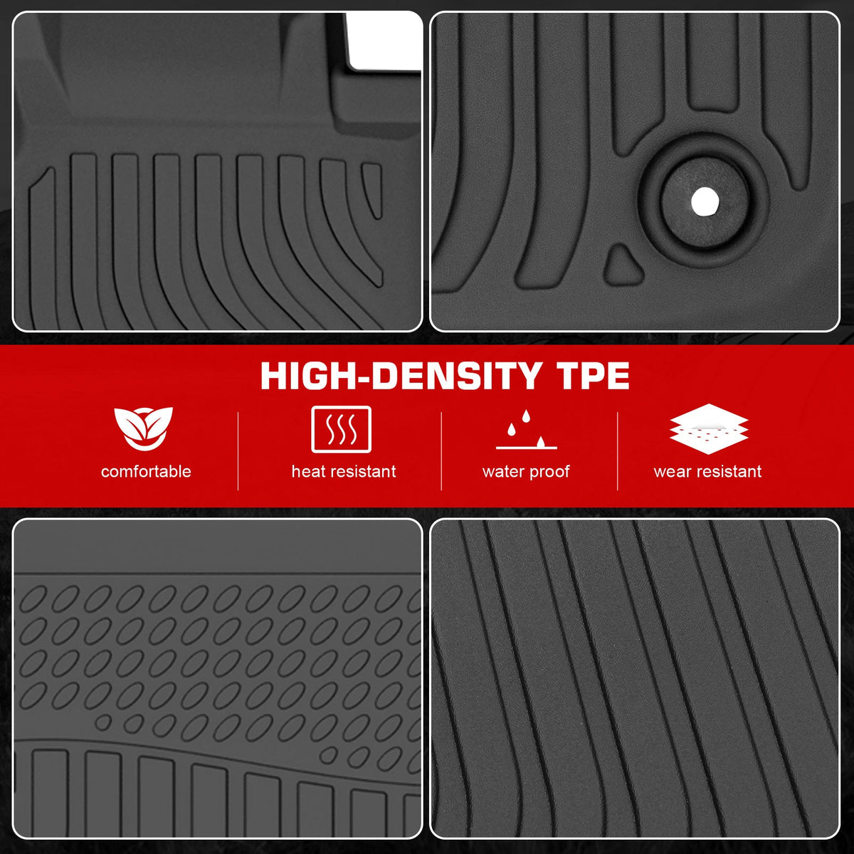 3D Molded Floor Mats + Trunk Mat for Jeep Grand Cherokee WK 2011-2022 TPE