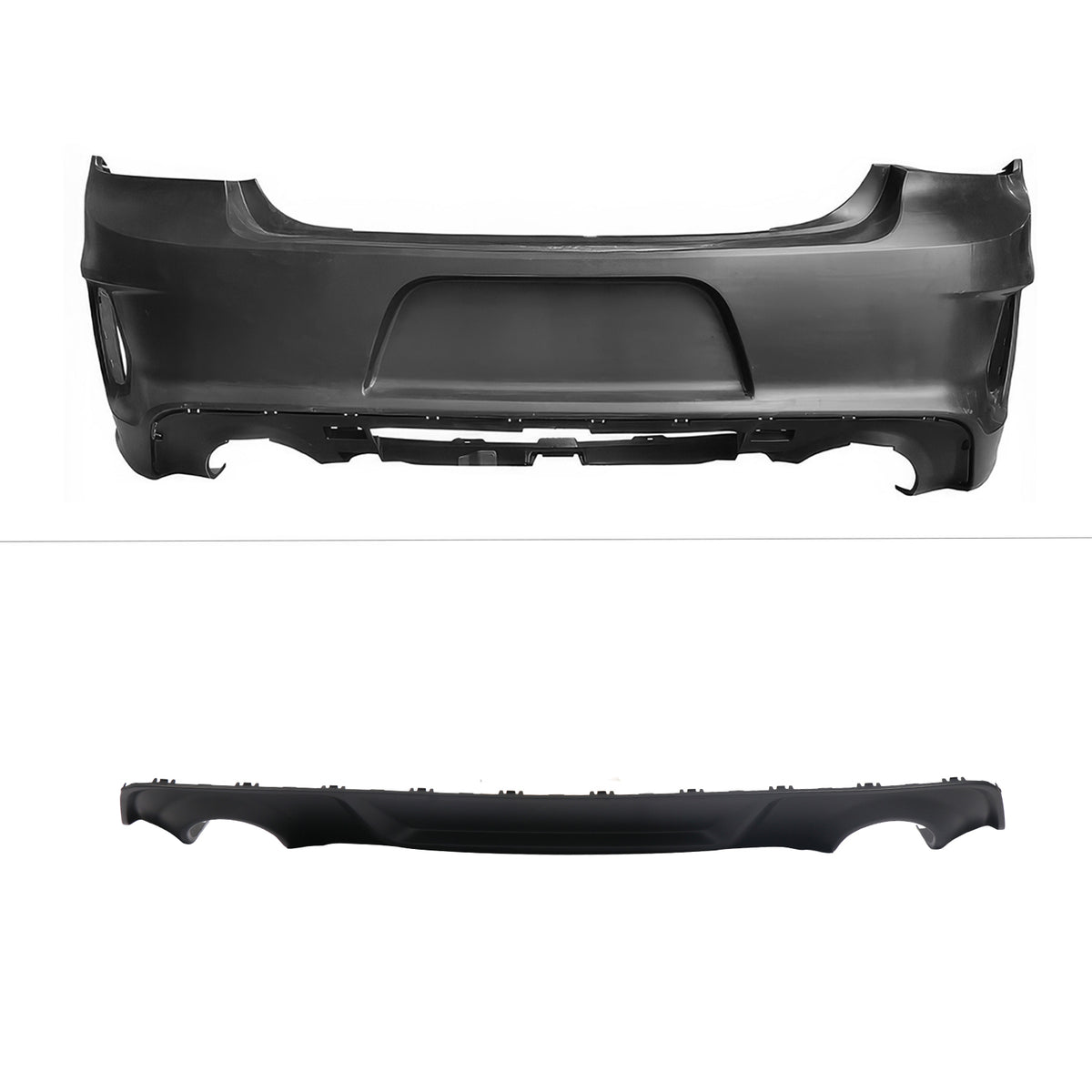 15-23 Dodge Charger Front + Rear Bumper Cover + Fender Flare +Diffuser