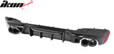 2017-2020 BMW G30 5 Series MP Style Rear Diffuser+ Black Quad Exhaust