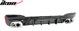 2017-2020 BMW G30 5 Series MP Style Rear Diffuser+ Silver Quad Exhaust