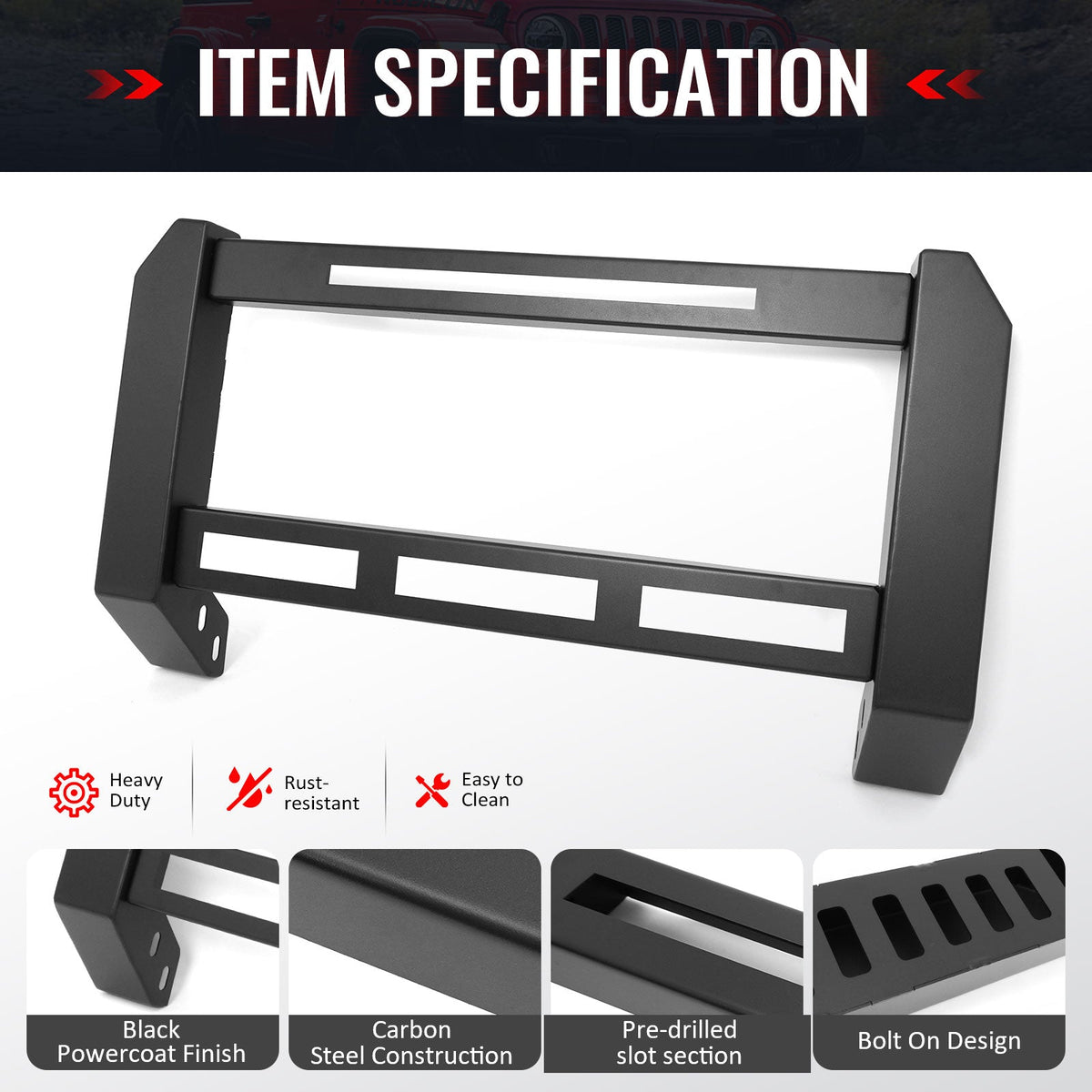 2018-2026 Jeep Wrangler JL & 2020-2025 Gladiator JT Grille Guard