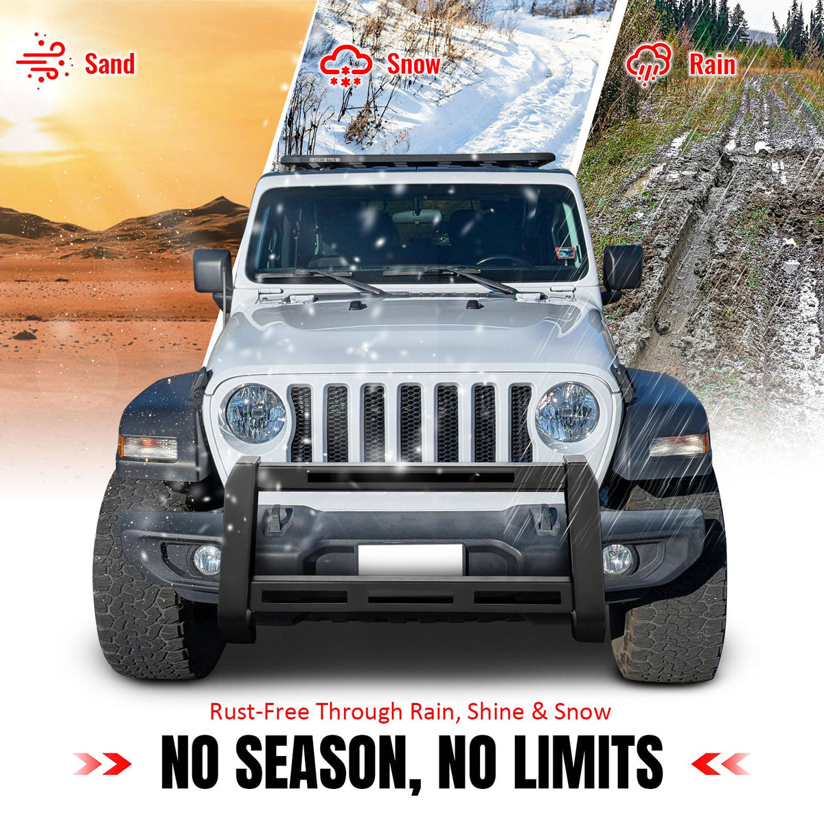 2018-2026 Jeep Wrangler JL & 2020-2025 Gladiator JT Grille Guard