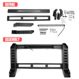 2015-2020 Ford F-150 Bull Bar Front Brush Bumper Grille Guard W/LED