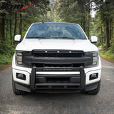 2015-2020 Ford F-150 Bull Bar Front Brush Bumper Grille Guard W/LED