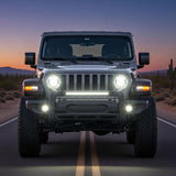 2018-2025 Jeep Wrangler JL & 2020-2025 Gladiator JT Grille Guard W/LED