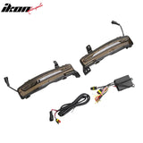2015-2023 Chrysler 300 SRT Style Front Bumper Cover Unpainted Black PP Replacement Conversion with DRL, Fog Lights and Matte Black Upper Lower Grille