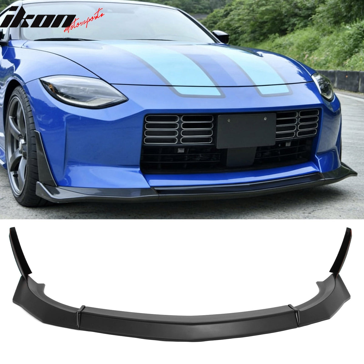 2023-2026 Nissan Z 400Z VRS Style Matte Black Front Bumper Lip W/ Winglets ABS