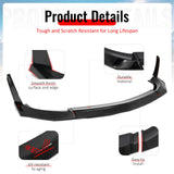 2023-2026 Nissan Z 400Z VRS Style Gloss Black Front Bumper Lip W/ Winglets ABS