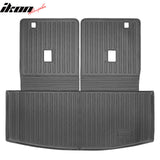 2020-2021 Ford Explorer 7 Seats TPE All Weather Floor Mats Liner + Trunk Mat w/ Backrest Mat
