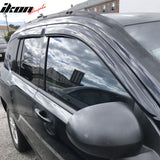 2007-2017 Jeep Compass TPE All Weather Floor Mats+ Rear Trunk Mat + Backrest Mats + Window Visors