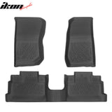 2007-2013 Jeep Wrangler JK 4-Door TPE All Weather Floor Mat + Trunk Mat + Backrest Mats + Window Visors