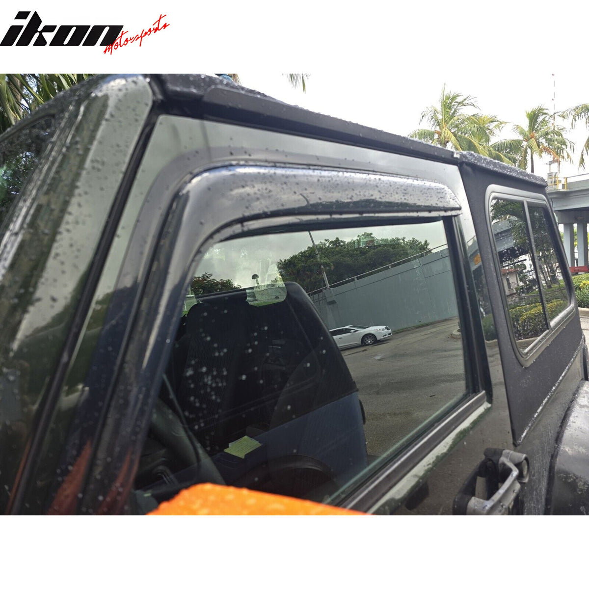 2007-2013 Jeep Wrangler JK 4-Door TPE All Weather Floor Mat + Trunk Mat + Backrest Mats + Window Visors