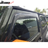 2007-2013 Jeep Wrangler JK 4-Door TPE All Weather Floor Mat + Trunk Mat + Backrest Mats + Window Visors