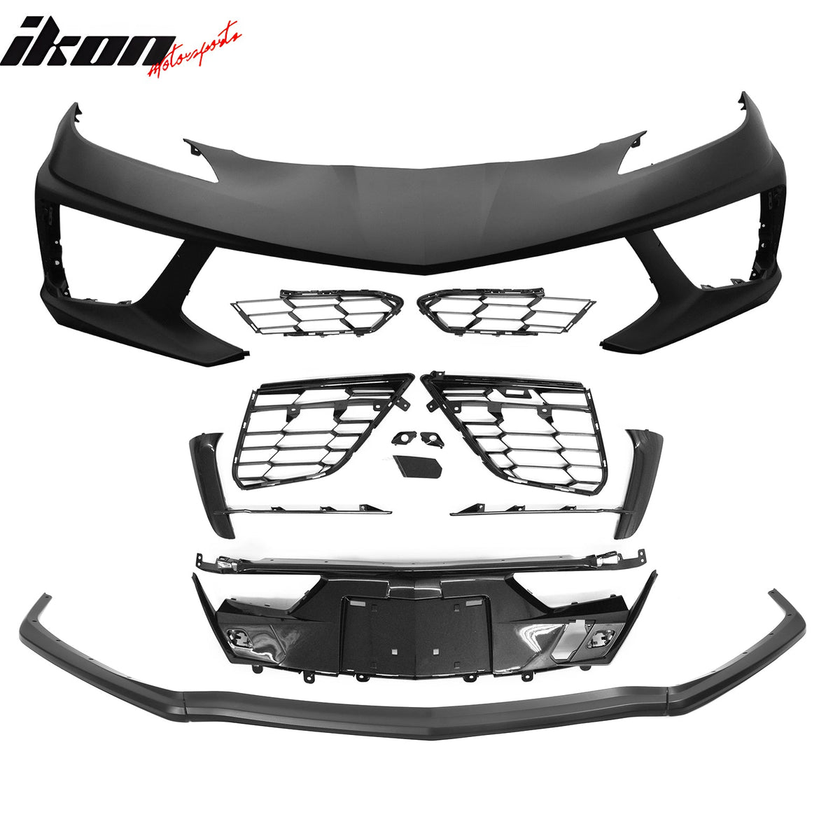 2020-2026 Chevrolet Corvette C8 Z51 Stingray OE Style PP Front Bumper Cover + Z51 Style Lip