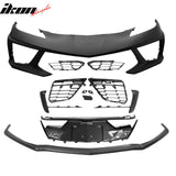 2020-2026 Chevrolet Corvette C8 Z51 Stingray OE Style PP Front Bumper Cover + Z51 Style Lip