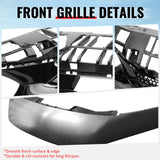 2022-2024 Honda Civic 11th Gen Sedan/Hatchback/Si Front Bumper Upper Hood Honeycomb Grille Replacement + Grille Molding Varis Style ASB Gloss Black