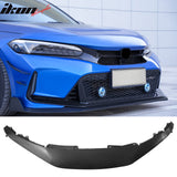2022-2024 Honda Civic 11th Gen Sedan/Hatchback/Si Front Bumper Upper Hood Honeycomb Grille Replacement + Grille Molding Varis Style ASB Gloss Black