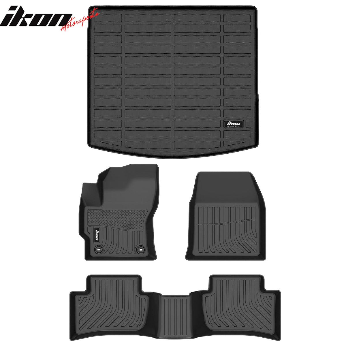 2022-2026 Toyota Corolla Cross AWD 3D TPE Floor Mats Carpet Liner 3PCS + Rear Cargo Trunk Mat