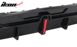 2022-2026 BMW 2-Series G42 M Sport IKON Style Rear Diffuser W/ Aprons Gloss Black PP