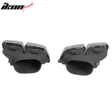 2014-2016 Benz E-Class W212 Sedan E63 Style Primer Black Rear Diffuser PP + Silver Exhaust Tips