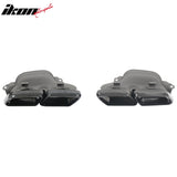2014-2016 Benz E-Class W212 Sedan E63 Style Primer Black Rear Diffuser PP + Black Exhaust Tips