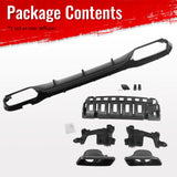 2017-2023 Benz E-Class W213 S213 E63 Style Gloss Black Rear Diffuser PP + Exhaust Tips