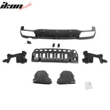 2017-2023 Benz E-Class W213 S213 E63 Style Gloss Black Rear Diffuser PP + Exhaust Tips