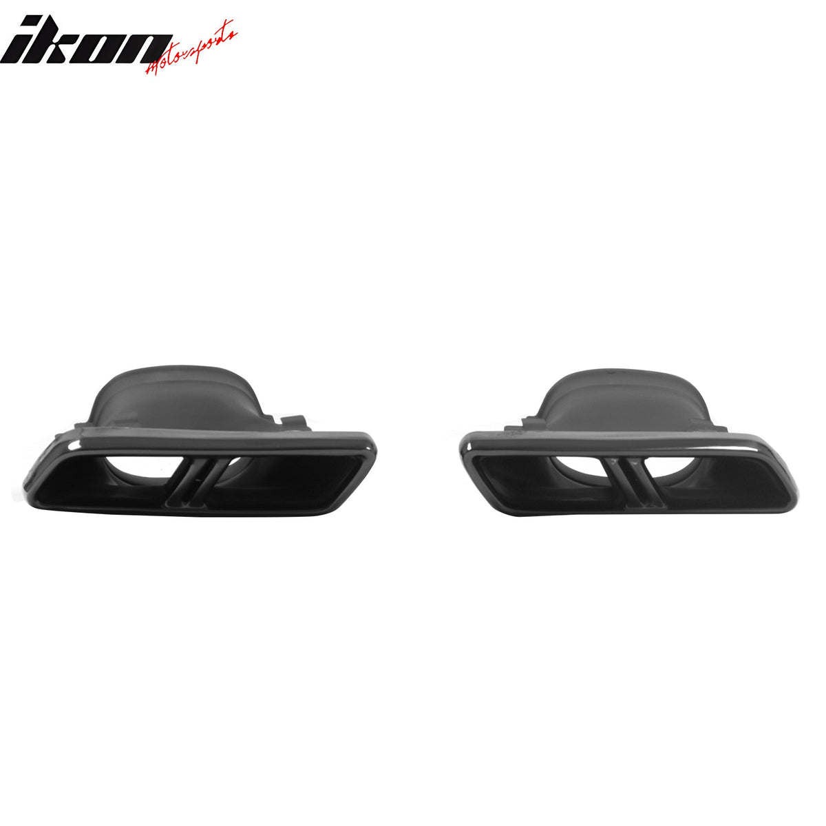 2017-2023 Benz E-Class W213 S213 E63 Style Gloss Black Rear Diffuser PP + Exhaust Tips