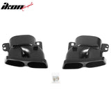 2017-2023 Benz E-Class W213 S213 Brabus BS Style Gloss Black Rear Diffuser PP + Exhaust Tips