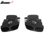 2017-2023 Benz E-Class W213 S213 Brabus BS Style Gloss Black Rear Diffuser PP + Exhaust Tips