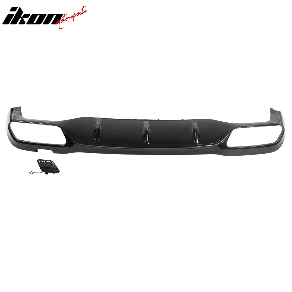 2017-2023 Benz E-Class W213 S213 E53 Style Gloss Black Rear Diffuser PP + Exhaust Tips