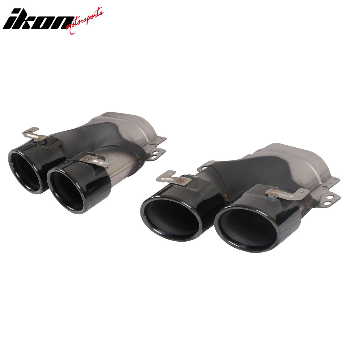 2017-2023 Benz E-Class W213 S213 E53 Style Gloss Black Rear Diffuser PP + Exhaust Tips