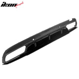 2015-2021 Benz C-Class W205 C63 Edition1 Style Black Rear Diffuser PP + Exhaust Tips