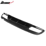 2015-2021 Benz C-Class W205 C63 Edition1 Style Black Rear Diffuser PP + Exhaust Tips