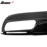 2015-2021 Benz C-Class W205 C63 Edition1 Style Black Rear Diffuser PP + Exhaust Tips