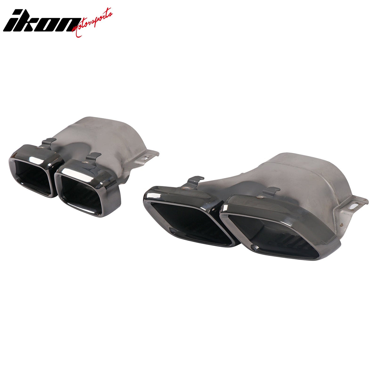 2015-2021 Benz C-Class W205 C63 Edition1 Style Black Rear Diffuser PP + Exhaust Tips