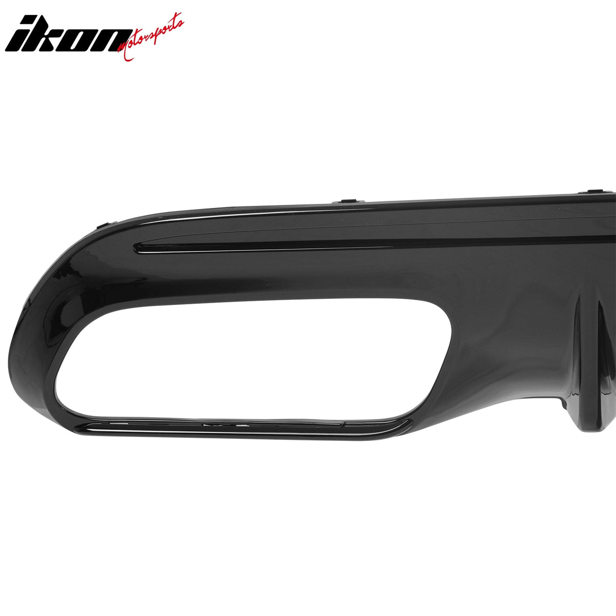 2015-2021 Benz C-Class W205 2019 Facelift C43 Style Gloss Black Rear Diffuser PP + Exhaust Tips