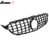 2015–2021 Benz C-Class W205 2019+ C63 Style PP Front Bumper Cover W/ Chrome Grille