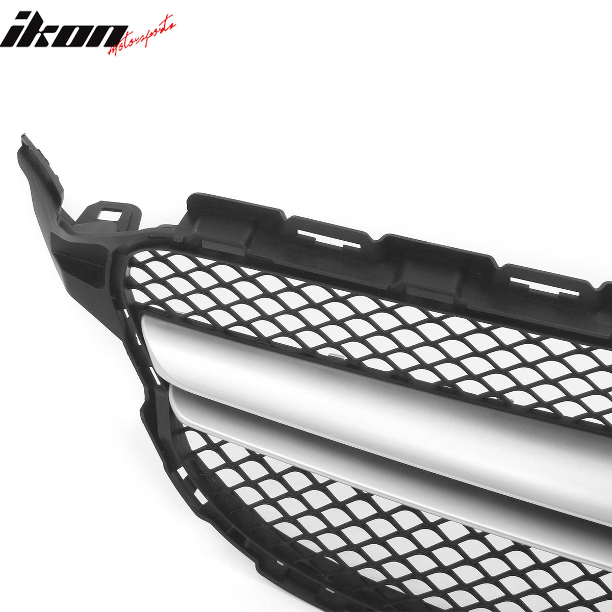 2015–2021 Benz C-Class W205 C63 Style PP Front Bumper Cover W/ Silver Grille ABS