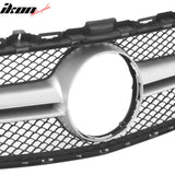 2015–2021 Benz C-Class W205 C63 Style PP Front Bumper Cover W/ Silver Grille ABS