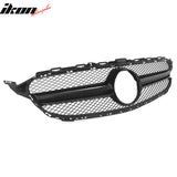 2015–2021 Benz C-Class W205 C63 Style PP Front Bumper Cover W/ Gloss Black Grille ABS