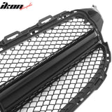 2015–2021 Benz C-Class W205 C63 Style PP Front Bumper Cover W/ Gloss Black Grille ABS