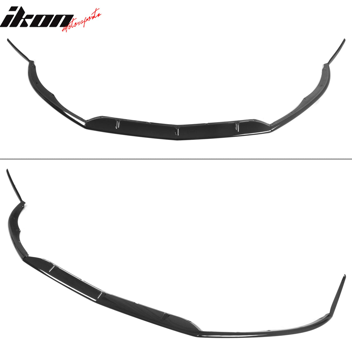 2015–2021 Benz C-Class W205 C63 Style PP Front Bumper Cover W/ Gloss Black Grille + Lip